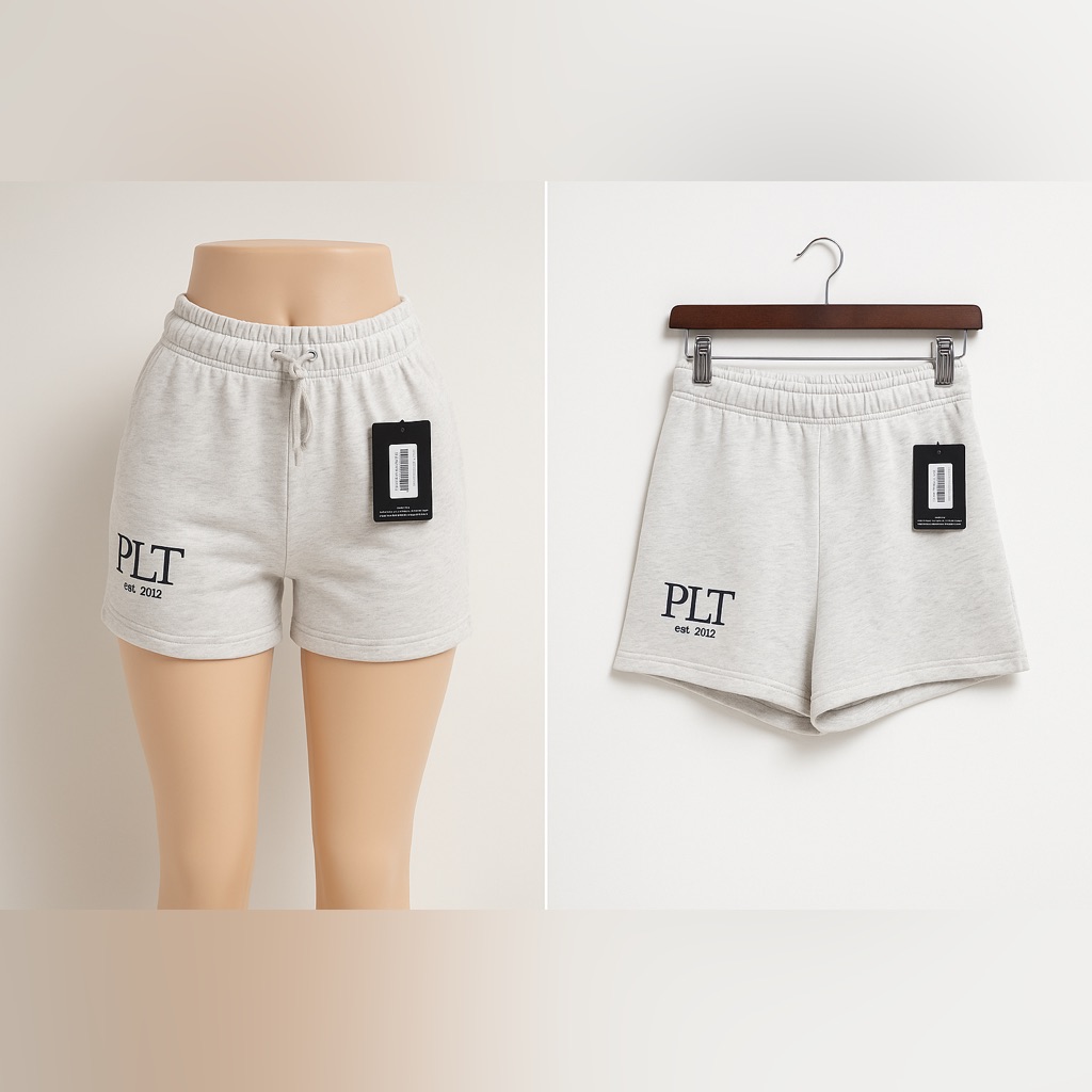 688 Gray Plt Shorts
